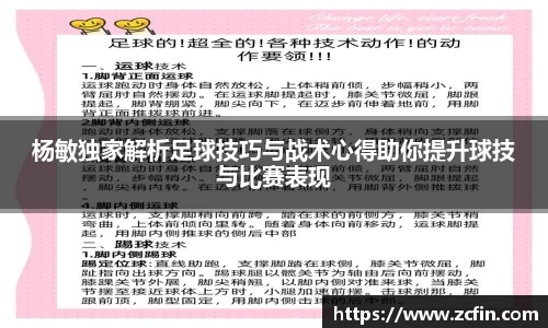 杨敏独家解析足球技巧与战术心得助你提升球技与比赛表现